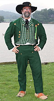 Costumes XIXe rayé