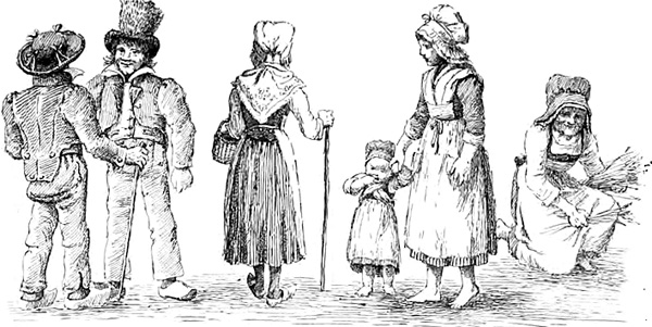 Costumes du Nivernais- Fin XIXème siècle Costumes du Nivernais - Fin XIXème siècle