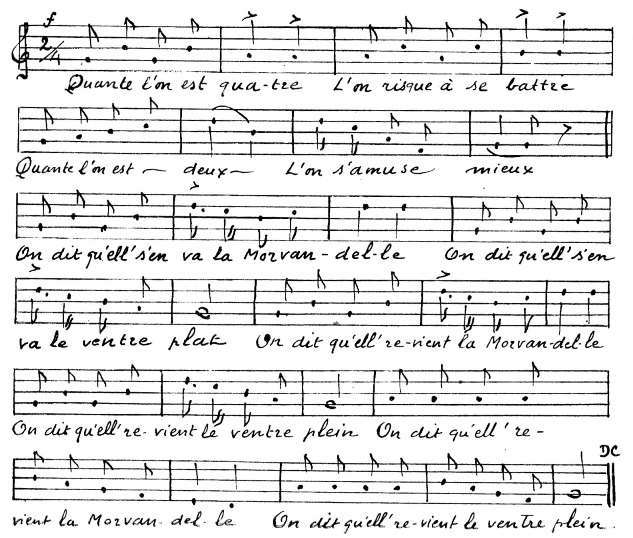 Bourrée de la Morvandelle Bourrée de la Morvandelle