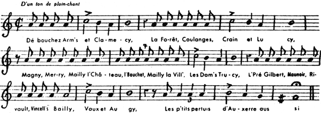 Chant des flotteurs