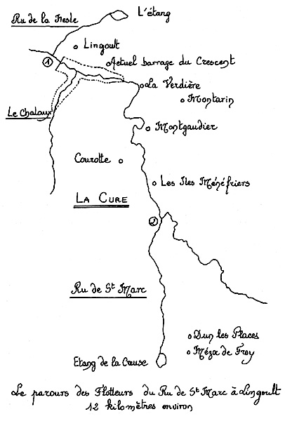 Le parcours des flotteurs