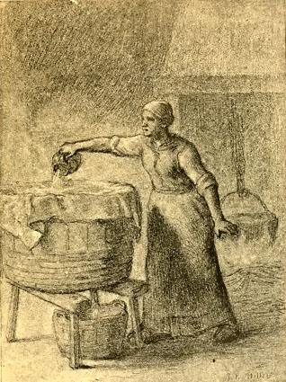 La lessiveuse - Millet Le coulage