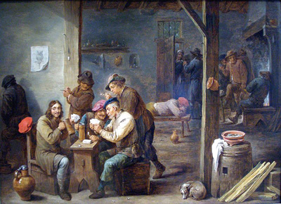 Tavern Scene-1658-David Teniers II Tavern Scene-1658-David Teniers II