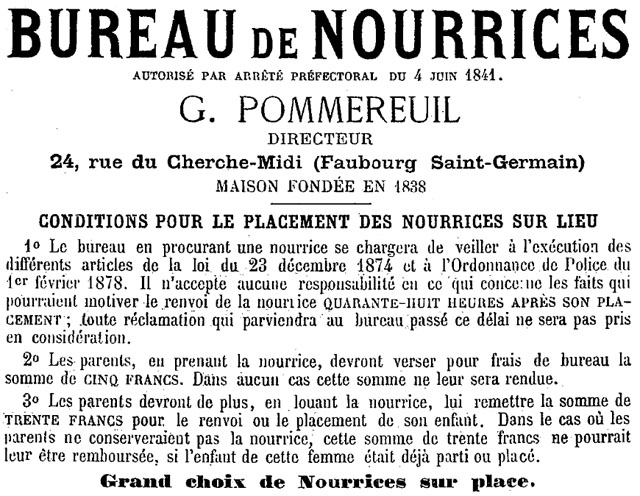 Bureau de Nourrices
