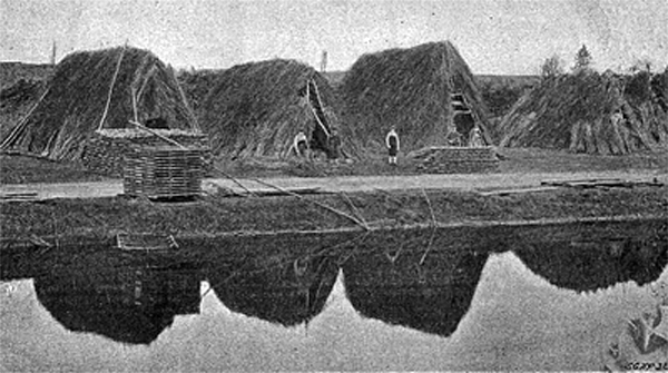Ensemble d'un chantier sur les bords de l'Yonne - M. Desvignes Ensemble d'un chantier sur les bords de l'Yonne - M. Desvignes
