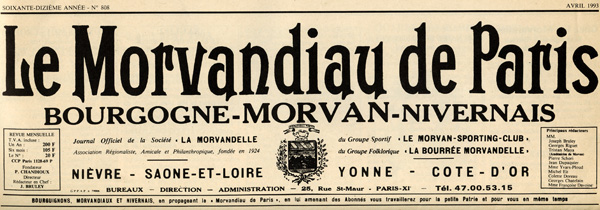 Journal : Le Morvandiau de Paris