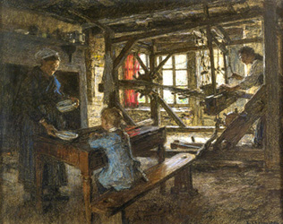 Tisserand au travail - Lhermitte Tisserand au travail - Lhermitte